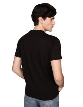 Camiseta Tommy Regular Graphic Hombre Negra