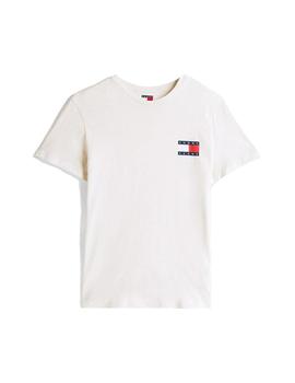 Camiseta Tommy  Essentials Oat Marl Hombre Beige