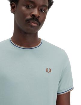 Camiseta Fred Perry Hombre Azul