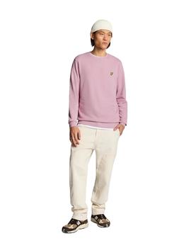 Sudadera Lyle & Scott Crew Neck Hombre Rosa