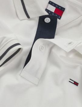 Polo Tommy Regular Tipped Hombre Blanco