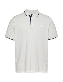 Polo Tommy Regular Tipped Hombre Blanco