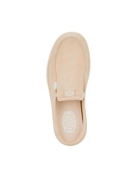 Zapatillas Hey Dude Austin Lift Classic Mujer Beige