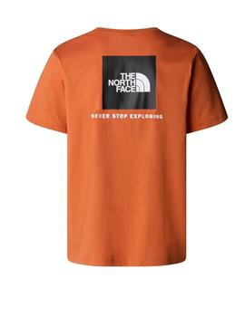 Camiseta The North Face Box NSE Hombre Naranja