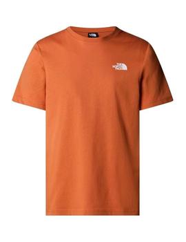 Camiseta The North Face Box NSE Hombre Naranja