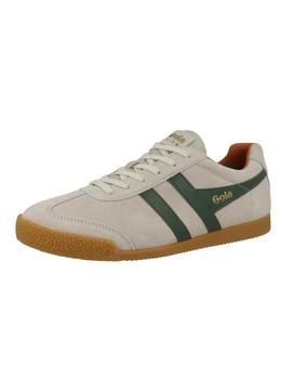 Zapatillas Gola Harrier Suede White Evergreen Hombre Gris