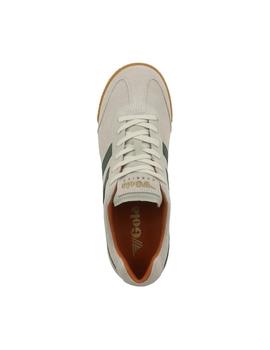 Zapatillas Gola Harrier Suede White Evergreen Hombre Gris