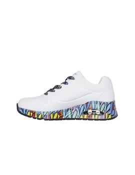 Zapatillas Skechers Uno - Ravaged Love Mujer Multicolor