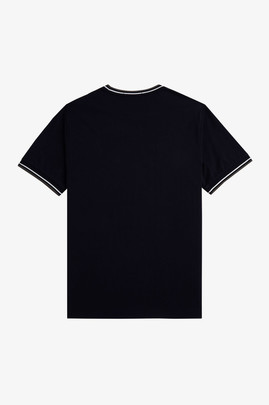 Camiseta Fred Perry Twin Tipped Hombre Negro