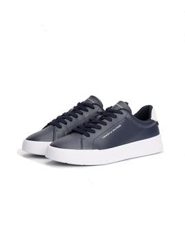 Zapatillas Tommy Court Detail Hombre Azul