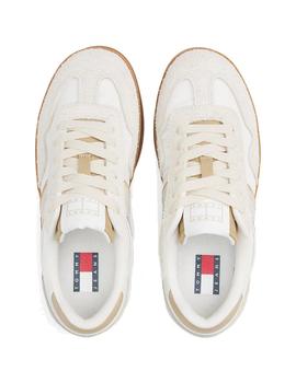 Zapatillas Tommy Greenwich Mix Mujer Beige