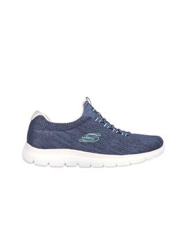 Zapatillas Skechers Summit Fun Flare Mujer Azul