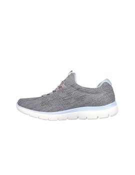 Zapatillas Skechers Summits Fun Flare Mujer Gris