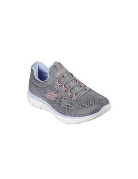 Zapatillas Skechers Summits Fun Flare Mujer Gris